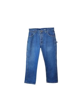 Key Workwear Jeans Mens 34x29 Blue Carpenter Denim Utility Pants